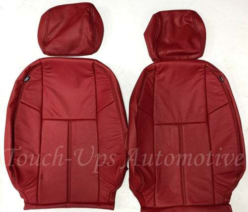 2007-2013 Chevrolet Silverado LT Crew Cab KATZKIN Red Leather Seat Covers Kit