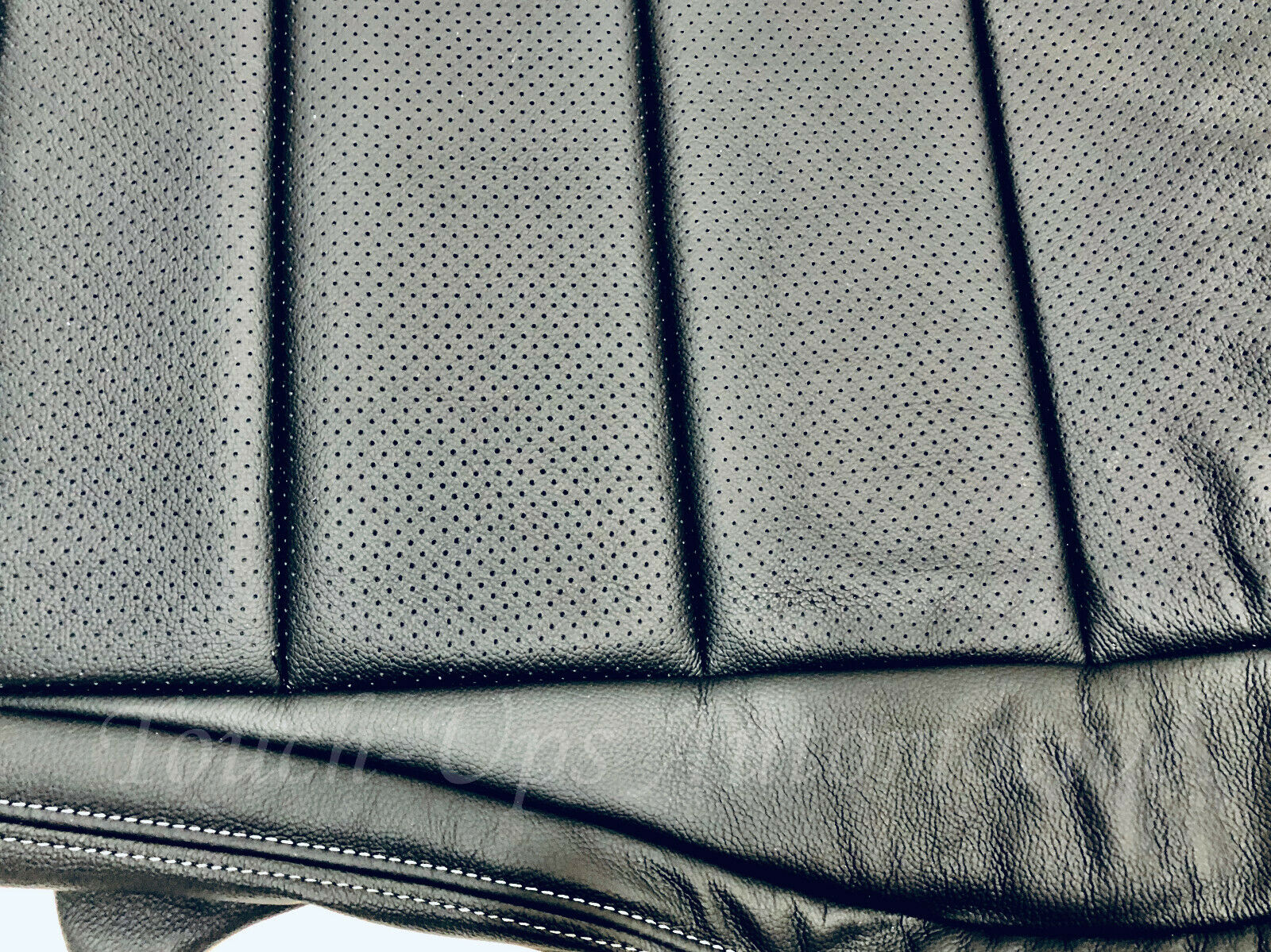 2015-2020 Ford Mustang GT V6 Convertible ALEA Black Leather Seat Covers Kit