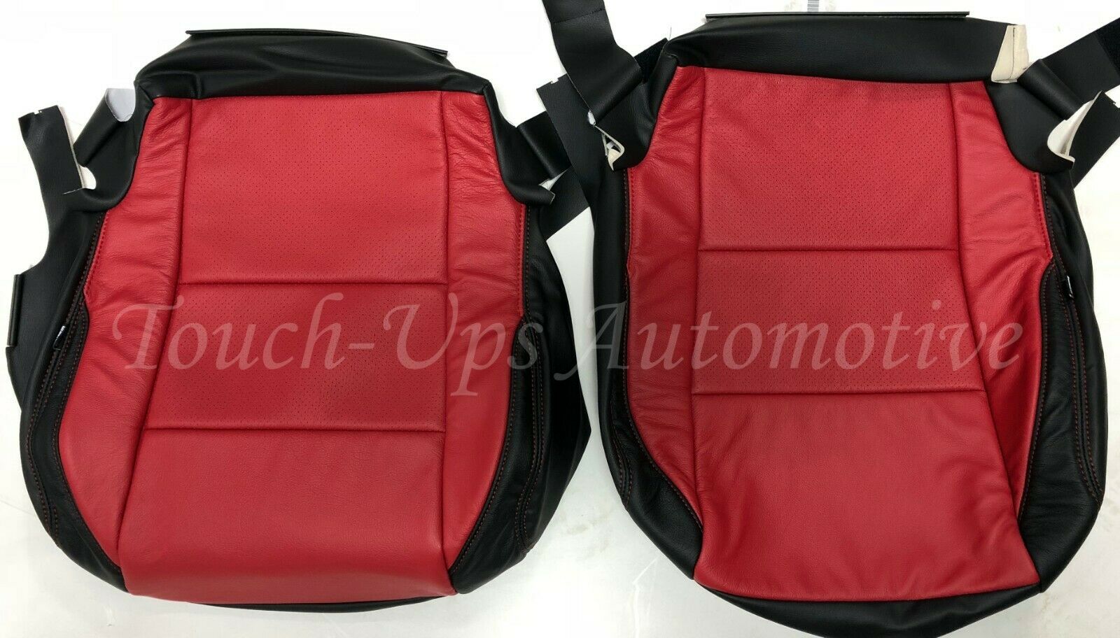 2016-2022 Toyota Tacoma DOUBLE Cab SR5 TRD Black Red Katzkin Leather Seat Cover