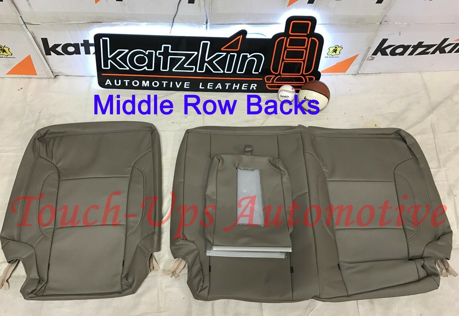 2015-2018 Chevrolet Tahoe Katzkin Cocoa Dune Leather Seat Covers Kit 3 Three Row