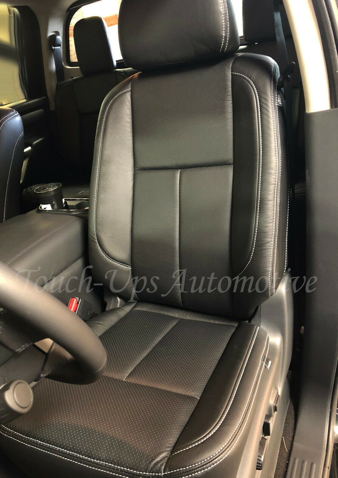 2016-2019 Nissan Titan XD Crew Cab SV/PRO-4X KATZKIN leather seat covers Black