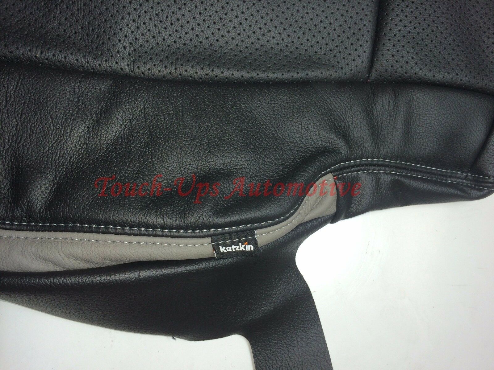 2017 2018 Ford F-250 XLT Super Crew KATZKIN Leather Seat Covers Black SEMA Jump