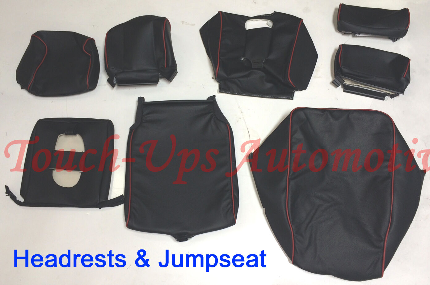 2014-2018 Chevrolet Silverado Crew Cab LT KATZKIN Leather Seat Covers Custom Red