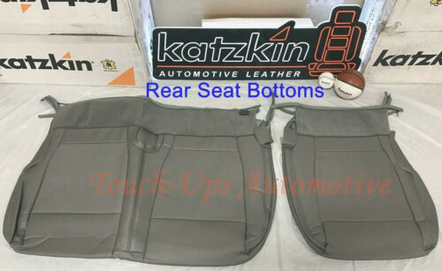 2017-2018 Ford F-250 XLT Super Crew Cab KATZKIN Leather Seat Medium Earth Gray