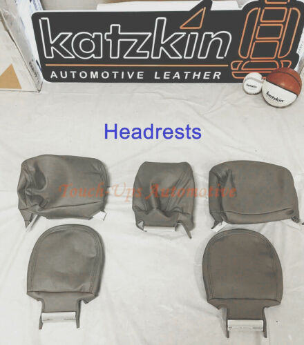 2017-2018 Ford F-250 XLT Super Crew Cab KATZKIN Leather Seat Medium Earth Gray