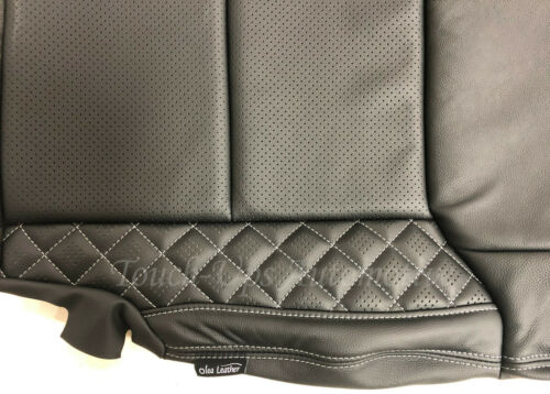 2014-2021 Toyota Tundra CrewMax ALEA Diamond Edition Leather Seat Covers Black