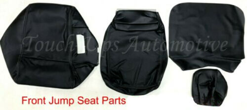 2017-2021 Ford F-250 XLT SXT SuperCrew Katzkin Leather Seat Covers Black Stone