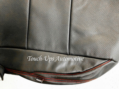 KATZKIN Black Red Leather Seat Covers for 2016-2021 Toyota Tacoma DOUBLE Cab