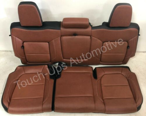 2019-2022 Silverado Double or Crew Cab LT Katzkin Leather Seat Covers Mahogany Trail Boss