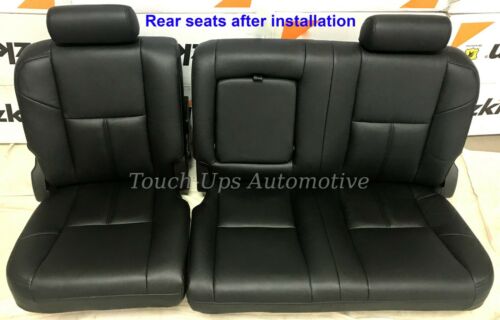 2010-2013 Chevrolet Silverado LT Crew Cab Black Katzkin Leather Seat Covers Kit