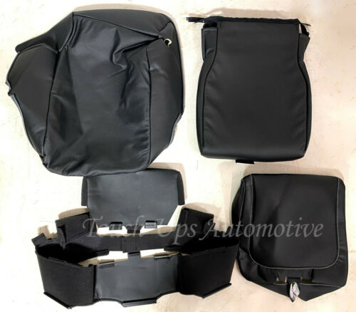 2013-2018 Dodge Ram Crew Cab KATZKIN Saddleback Black Outlaw Leather seats Logo