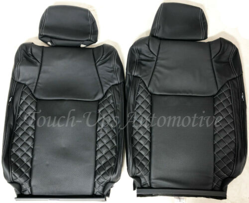 2014-2021 Toyota Tundra CrewMax ALEA Diamond Edition Leather Seat Covers Black