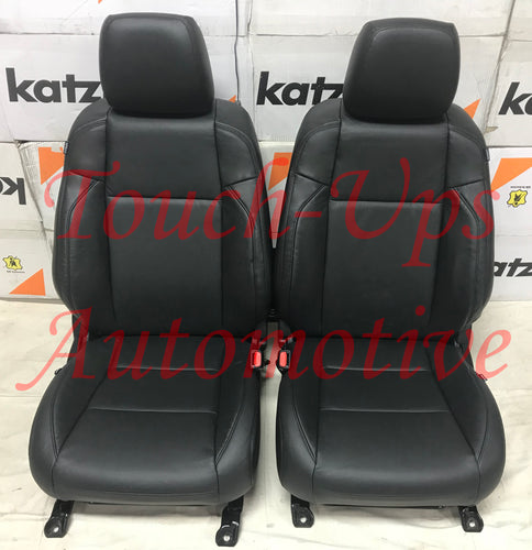 2016-2022 Toyota Tacoma DOUBLE Cab Katzkin Black Leather Seat Covers Replacement