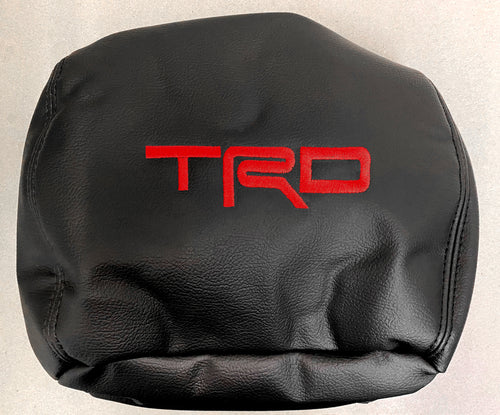 Katzkin Black Leather Seat Covers for 2014-2020 Toyota Tundra CrewMax SR5 Red TRD LOGOS!